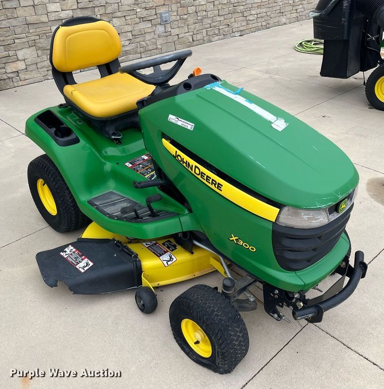 image for item HP9478 John Deere X300  lawn mower