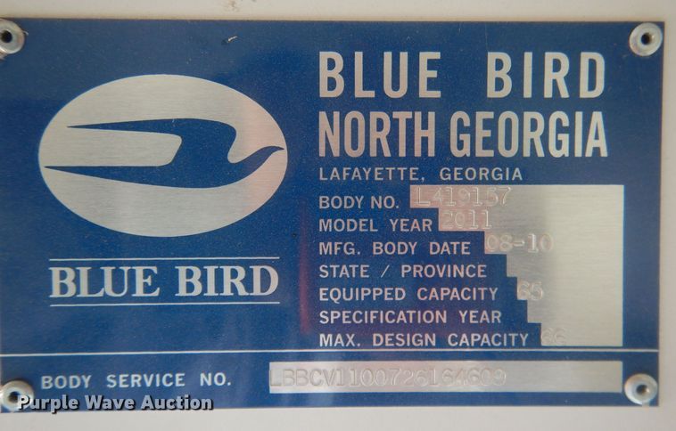 image for item HQ9575 2011 Blue Bird Vision  school bus