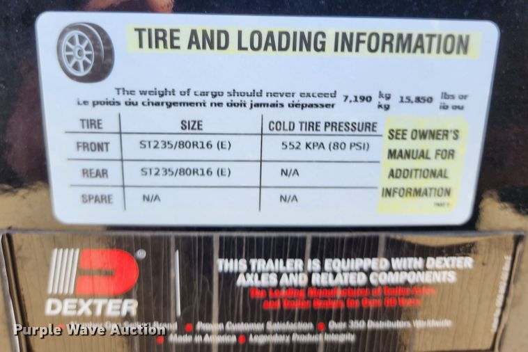 image for item IL9093 2021 Maxey MAXXD  equipment trailer