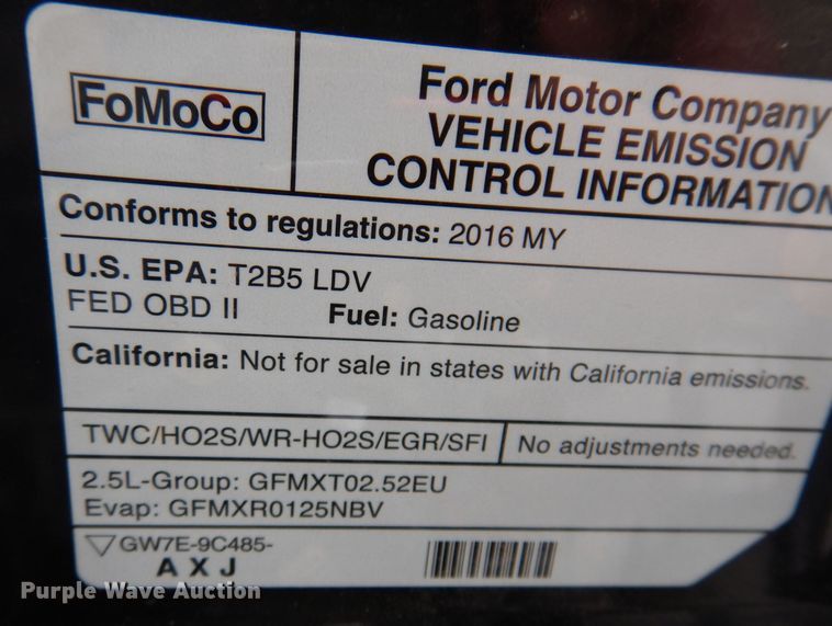 image for item IO9403 2016 Ford Fusion