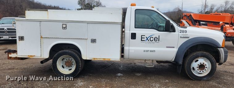 image for item JB9639 2007 Ford F550 Super Duty XL  utility / service truck