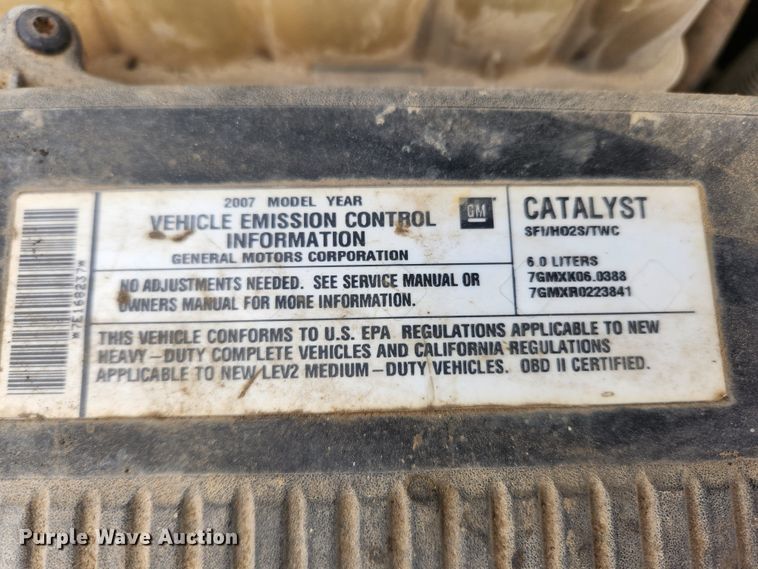 image for item JB9644 2007 Chevrolet Silverado 2500HD  pickup truck