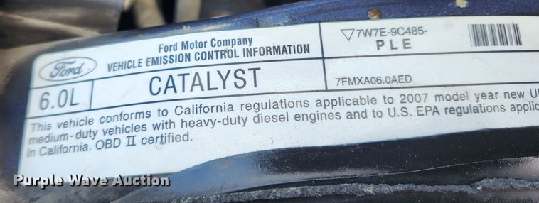 image for item JB9654 2007 Ford F350 Super Duty Lariat  Crew Cab pickup truck