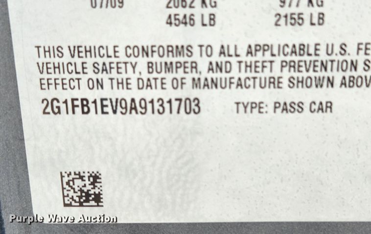 image for item JB9655 2010 Chevrolet Camaro