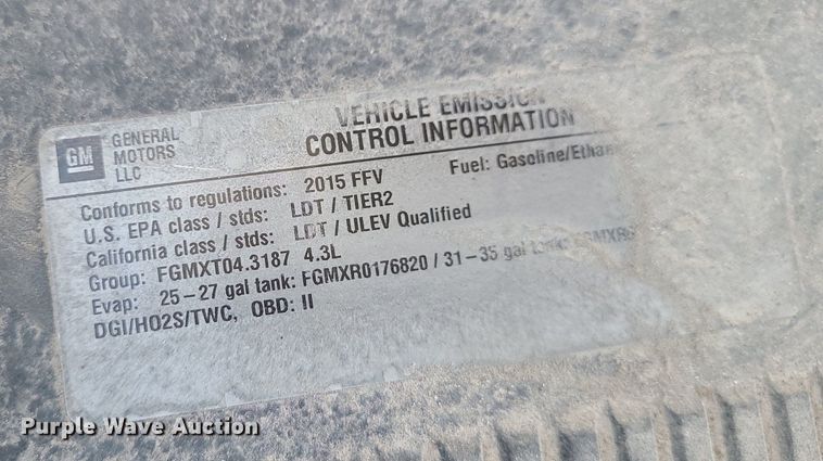 image for item JG9426 2015 Chevrolet Silverado 1500  pickup truck