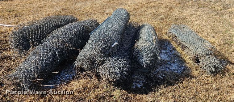 image for item JG9433 (7) rolls of chain link fence