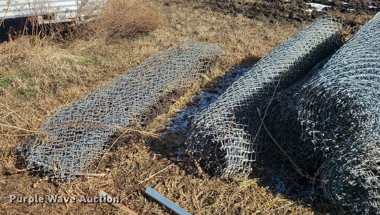 image for item JG9433 (7) rolls of chain link fence