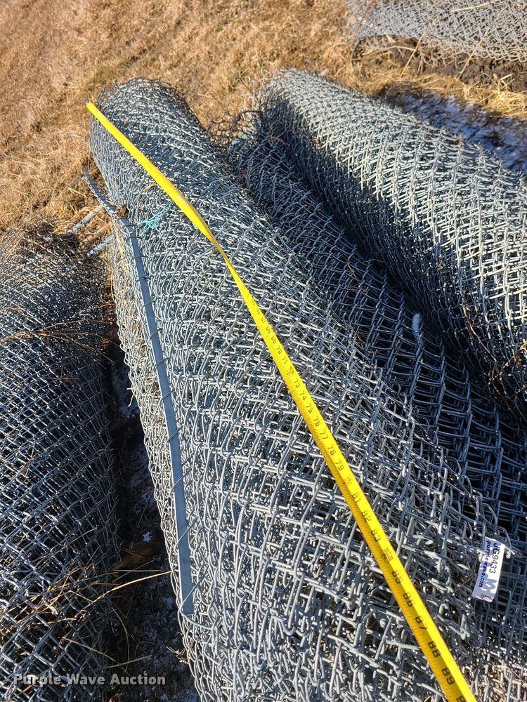 image for item JG9433 (7) rolls of chain link fence