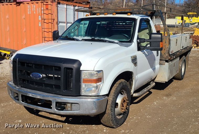 image for item JG9450 2008 Ford F350 Super Duty  flatbed pickup truck