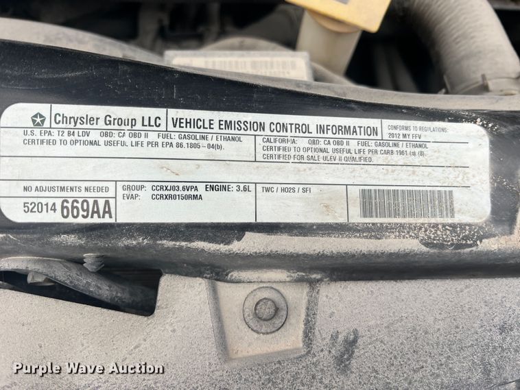 image for item JU9718 2012 Dodge Grand Caravan SXT  van