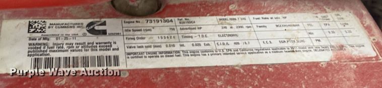 image for item JW9162 2011 Ford F750 Super Duty  fuel / lube truck