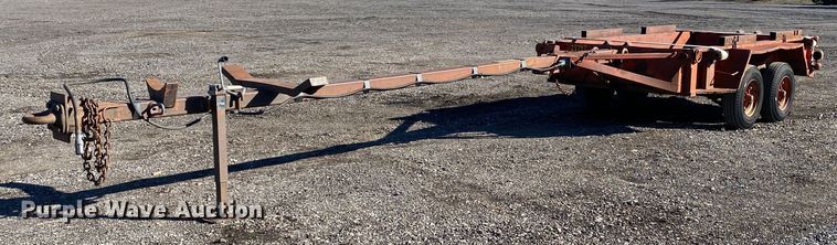 image for item JW9180 Shop built  pole trailer