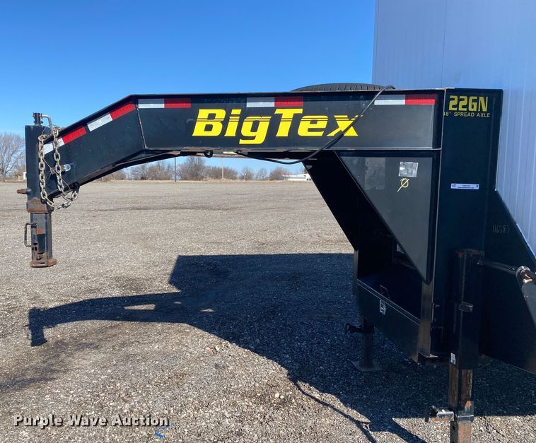 image for item JW9193 2014 Big Tex 22GN-25  equipment trailer