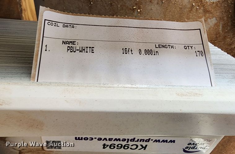 image for item KC9694 (170) sheets of Doerkson Metal Components metal siding/roofing