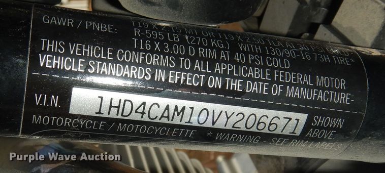 image for item KS9548 1997 Harley Davidson XLH 883  motorcycle