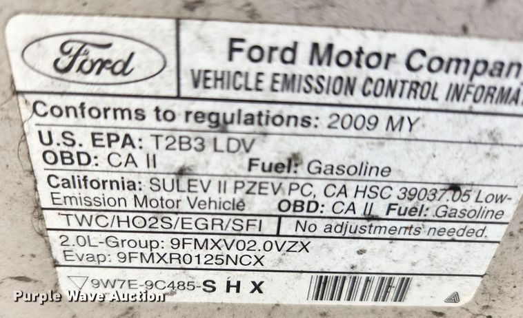 image for item KT9382 2009 Ford Focus SEL