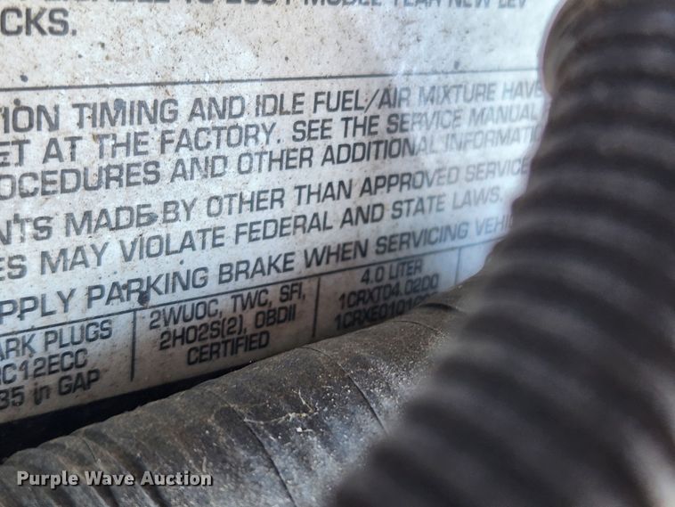 image for item KT9383 2001 Jeep Cherokee  SUV