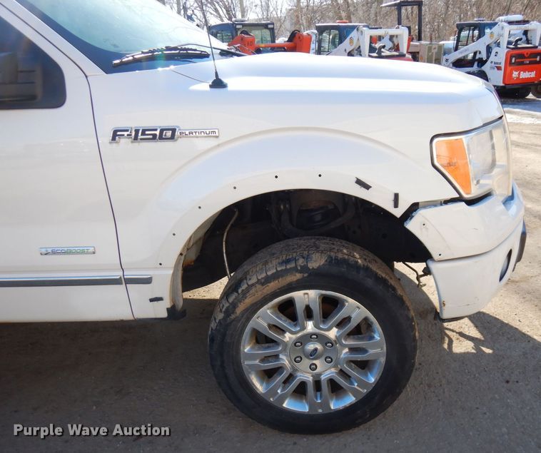 image for item KU9745 2012 Ford F150 Platinum  SuperCrew pickup truck
