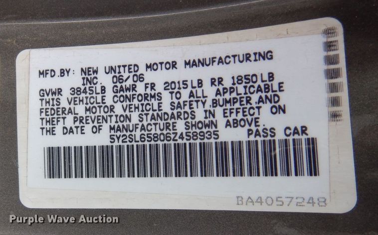 image for item KU9772 2006 Pontiac Vibe