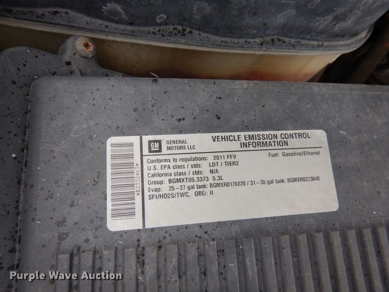 image for item KU9774 2011  Chevrolet Silverado 1500  pickup truck