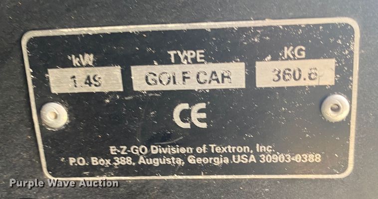 image for item KV9709 EZ GO Textron  golf cart