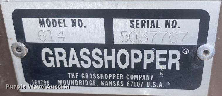 image for item KV9710 Grasshopper 614  ZTR lawn mower