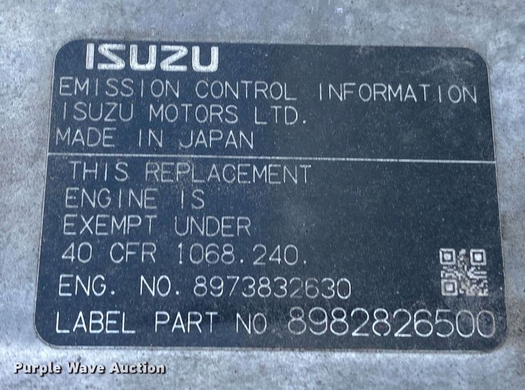 image for item KV9732 2007 Isuzu NQR  box truck
