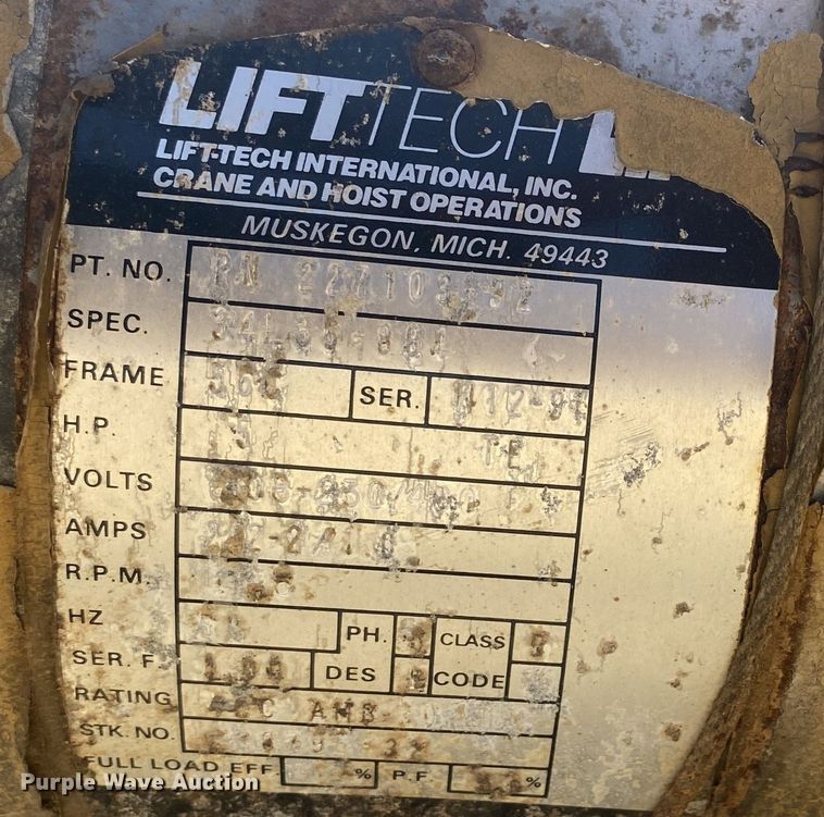 image for item KV9736 Shaw-box 115919-3  hoist