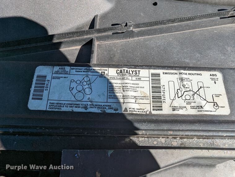 image for item LF9571 1997 Chevrolet K1500  Ext. Cab pickup truck