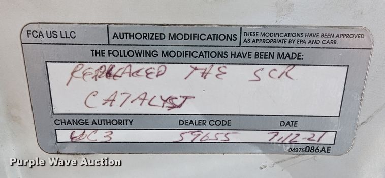 image for item LF9574 2012 Dodge Ram 4500HD  box truck