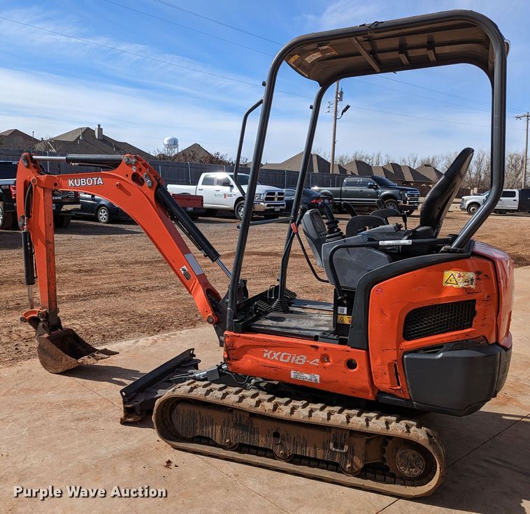 image for item LF9580 2018 Kubota KX018-4  mini excavator