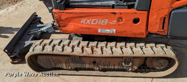 image for item LF9580 2018 Kubota KX018-4  mini excavator