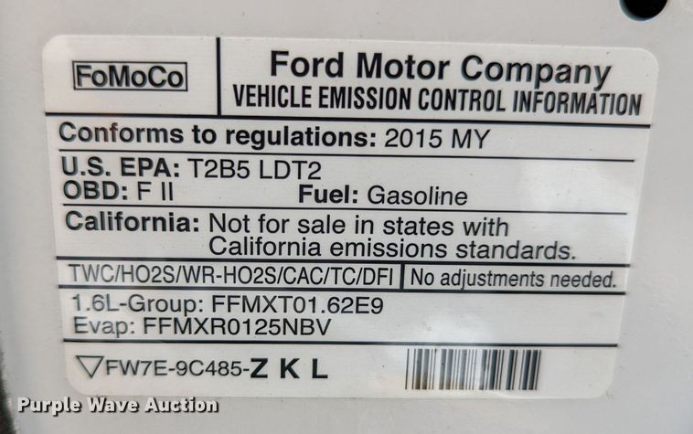 image for item LF9588 2015 Ford Escape  SUV