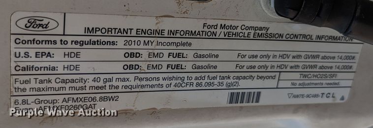 image for item LF9593 2010 Ford F450 Super Duty  utility / service truck