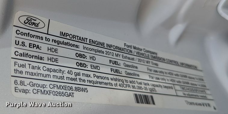 image for item LF9596 2012 Ford F550 Super Duty  flatbed truck