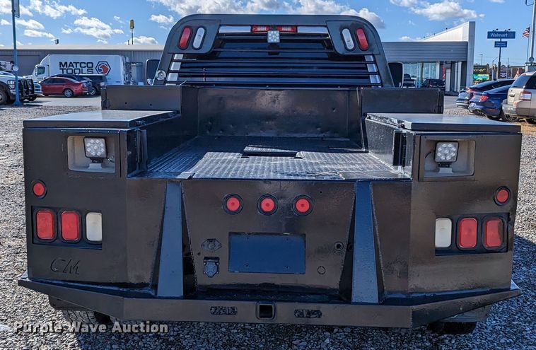 image for item LF9603 2015 Dodge Ram 3500HD  Crew Cab flatbed pickup truck