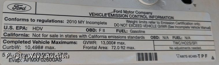 image for item LF9638 2010 Ford F350 Super Duty  bale bed pickup truck