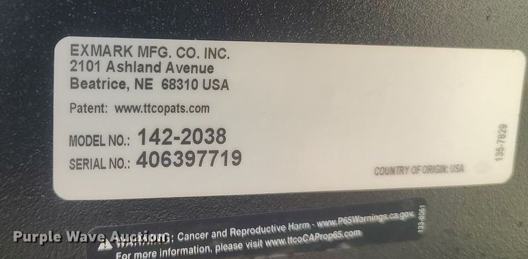 image for item LG9549 2022 Exmark ZA4640  ZTR aerator/seeder