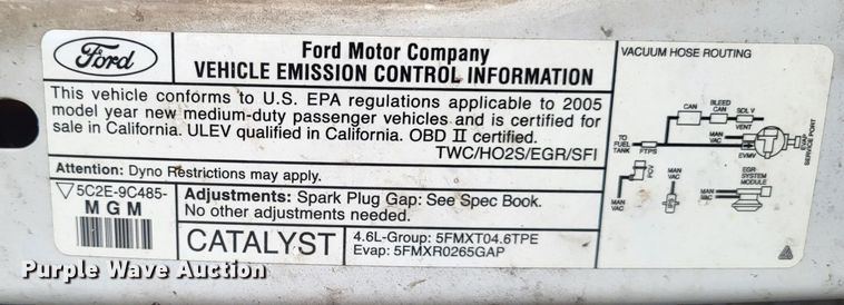 image for item LR9186 2005 Ford E250  van