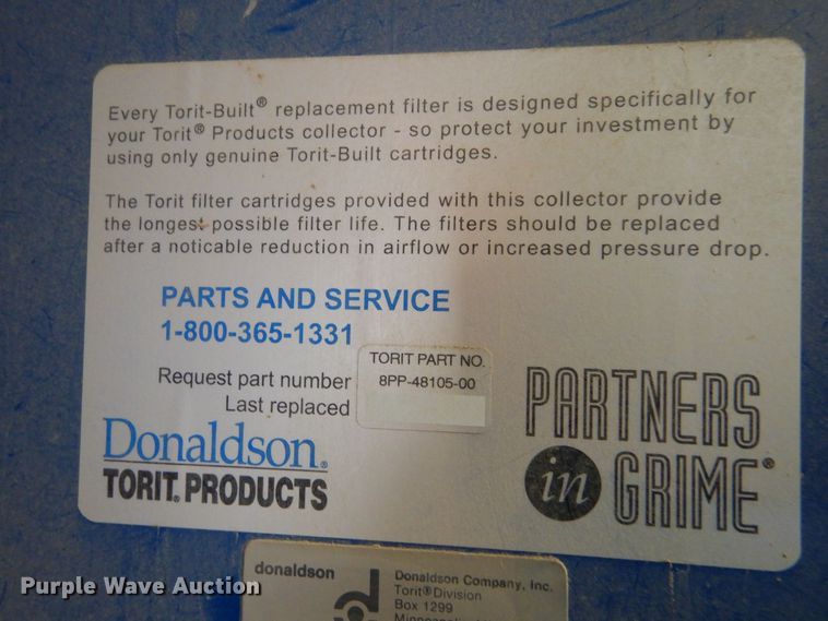 image for item LS9227 Donaldson Torit Downflo T3-54  dust collector