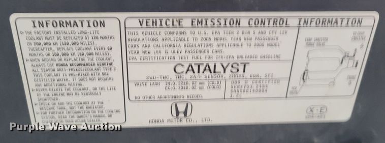 image for item MC9582 2005 Acura TL