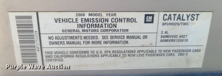 image for item MC9585 2008 Chevrolet Malibu LT