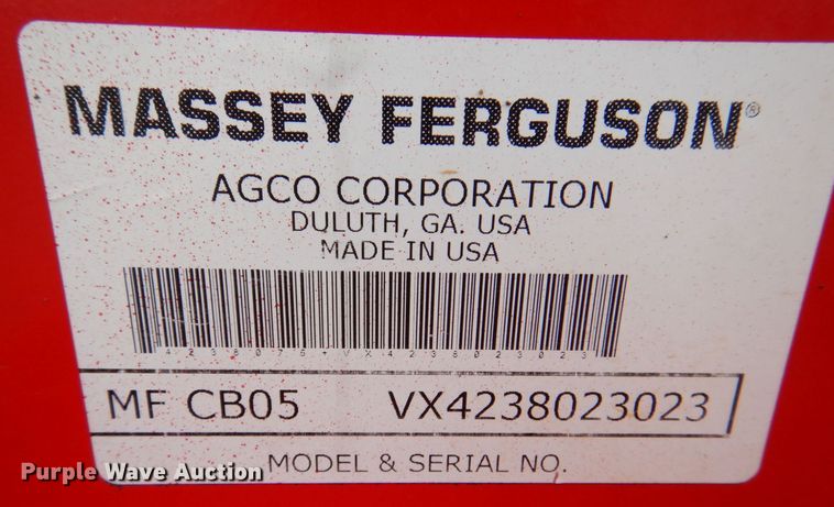 image for item MC9805 Massey Ferguson CB05  skid steer backhoe attachment