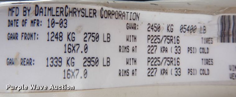 image for item MC9813 2004 Jeep Grand Cherokee  SUV