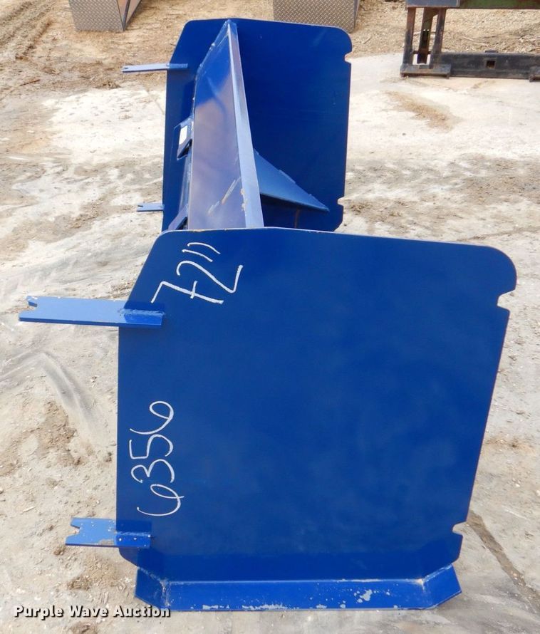 image for item MC9816 72" W skid steer snow pusher