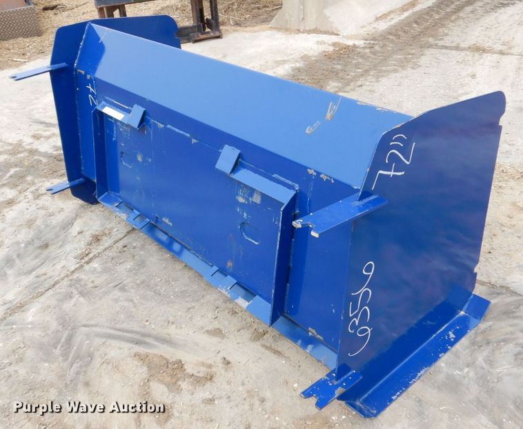 image for item MC9816 72" W skid steer snow pusher