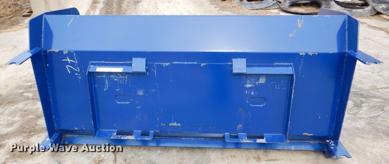 image for item MC9816 72" W skid steer snow pusher