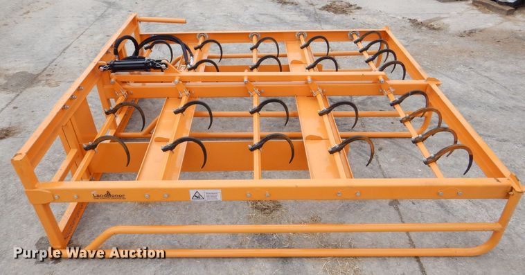 image for item MC9818 Land Honor  skid steer bale accumulator grapple