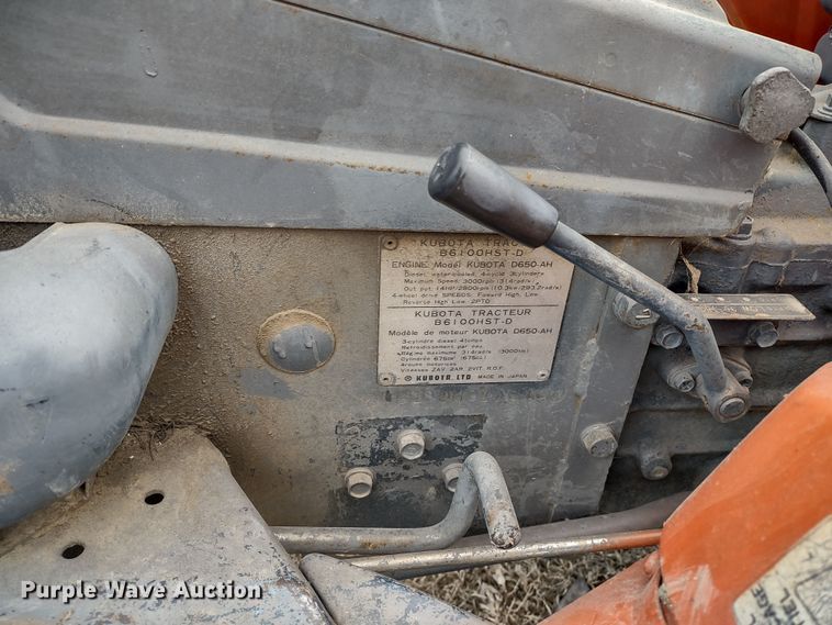 image for item MD9304 Kubota B6100 HST-D  MFWD tractor