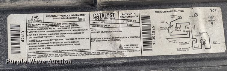 image for item MD9305 1995 GMC Sierra K1500  pickup truck